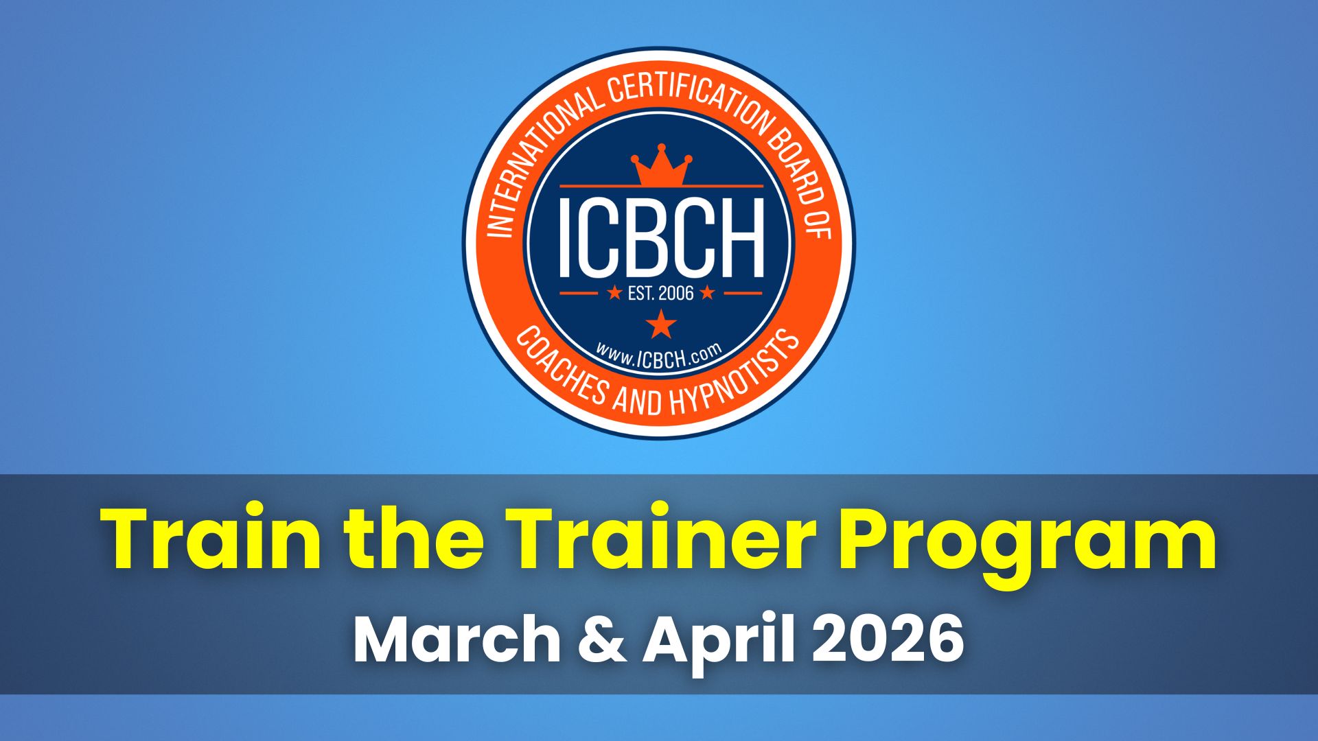 ICBCH Train the Trainer